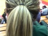 Simple Volleyball Hairstyles Tiny Multiple Braids Tied Into A Ponytail