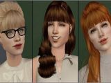Sims 2 Wedding Hairstyles Schoolgirls Skirts and Accessory Bangs Sims 2