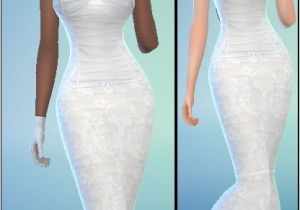 Sims 2 Wedding Hairstyles Sims Fashion 01 Wedding Dress with Corset • Sims 4 Downloads
