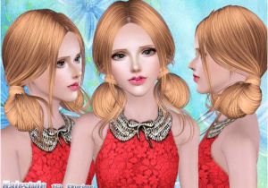 Sims 3 Hairstyles Download Free Two Buns Hairstyle Sims 3