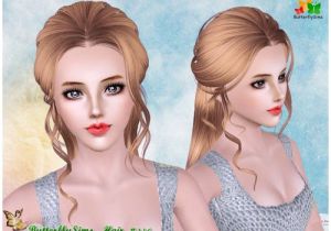 Sims 3 Hairstyles Easy Download B Fly Back Braided Hair 116 by Yoyo Sims 3 Downloads Cc Caboodle