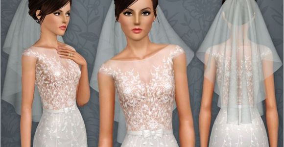 Sims 3 Wedding Hairstyles Download Wedding Veil 04 for the Sims 3 by Beo