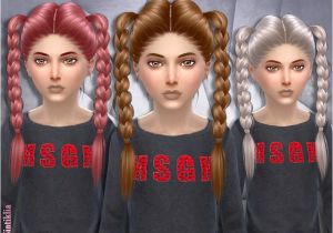 Sims 4 Cute Hairstyles Child Version Of Inna Hair Braids Found In Tsr Category Sims 4