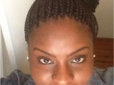 Single Braids Updo Hairstyles Box Braids In A Bun Hair & Beauty Pinterest