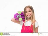 Skater Girl Hairstyles with Bangs Child Skater Smiling with Longboard Born to Be A Skater Girl Small