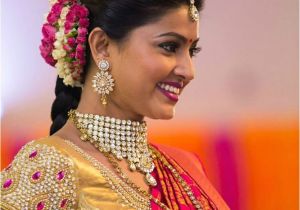 Sneha Wedding Hairstyle Actress Sneha S Hairstyles with Ethnic Wear Indian