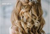 Some Up some Down Wedding Hairstyles 38 Gorgeous Wedding Hairstyles with Fresh Flowers