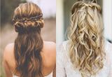 Some Up some Down Wedding Hairstyles Wedding Hair Down Boho