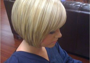 Stacked Angled Bob Haircut with Bangs 30 Popular Stacked A Line Bob Hairstyles for Women