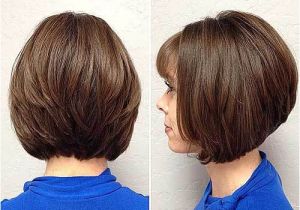 Stacked Angled Bob Haircut with Bangs 50 Trendy Inverted Bob Haircuts