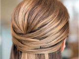 Straightened Hairstyles Half Up Half Updo Diy Beauty Pinterest