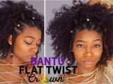 Summer Hairstyles for African American Women Natural Black Summer Hairstyles Flat Twist Bantu Knot Crown Hair