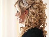 Sweet 16 Hairstyles Half Up Half Down with Tiara Clarissa Chagolla Cchagolla0185 On Pinterest