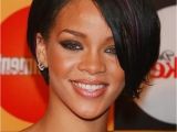 Tapered Chin Length Hairstyles Custom Super Star Rihanna Hairstyles Short Straight 8 Inches Black