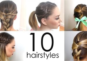 Ten Easy Hairstyles Quick and Simple Hairstyles