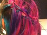Tie Dye Hairstyles Confetti Hair W Side Braid â¨â¨ Pinterest