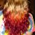 Tie Dye Hairstyles Red Hair Blonde Burgundy orange Tiedye Shiny Color