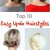Top Ten Easy Hairstyles top 10 Easy Updo Hairstyles Pinned and Repinned