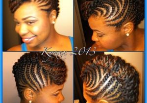 Transitioning Braid Hairstyles Updo Protective Transitioning Mohawk