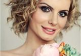 Trendy Hairstyles for Weddings Short Curly Wedding Hairstyles Hairzstyle