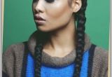 Two Big Braids Hairstyles Two Long Cornrows Super Quick Protective Style