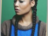 Two Big Braids Hairstyles Two Long Cornrows Super Quick Protective Style