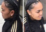 Two Braid Hairstyles with Weave Two Braids Hairstyles