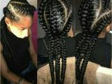 Two French Braids Black Hairstyles 3 Feed In Cornrows I Like