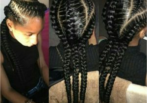 Two French Braids Black Hairstyles 3 Feed In Cornrows I Like