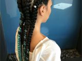 Two French Braids Black Hairstyles New Two Feed In French Braids