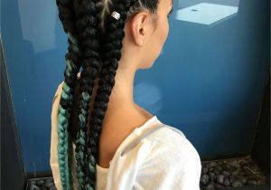 Two French Braids Black Hairstyles New Two Feed In French Braids