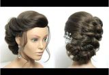 Up Hairstyles Long Hair Youtube Braided Bun Hairstyle Easy Updo Tutorial for Medium Long Hair