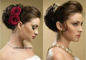 Updo Hairstyles for Indian Weddings 30 Elegant Bridal Updo Hairstyles Indian Beauty Tips