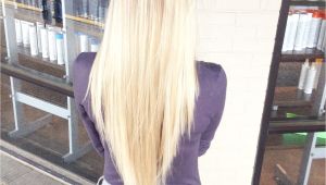 V Cut Blonde Hair Long Layered V Cut Reverse Layers Platinum Blonde Instagram