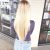 V Cut Blonde Hair Long Layered V Cut Reverse Layers Platinum Blonde Instagram