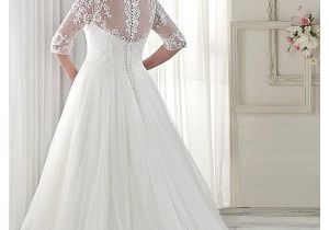 V-neck Wedding Dress Hairstyles Buy Discount Fabulous Tulle V Neck Neckline A Line Plus Size Wedding