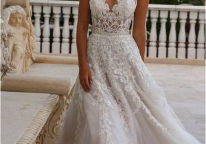 V-neck Wedding Dress Hairstyles Eve Of Milady Boutique Spring 2016 Bridal V Neckline Lace