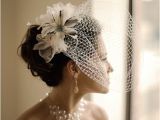 Vintage Wedding Hairstyles with Birdcage Veil 76 Adorable Vintage Birdcage Veils