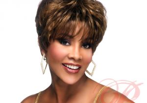 Vivica Fox Short Hairstyles Vivica A Fox Pure Stretch Cap Human Hair Short Full