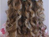 Wavy Hairstyles Hair Up Cute Little Girl Curly Back View Hairstyles Prom Hairstyles