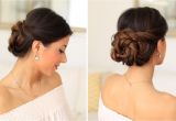 Wedding Bun Hairstyles Youtube 2 Minute Elegant Bun Hair Tutorial