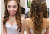 Wedding Dinner Hairstyle Wedding Dinner Makeup & Hairdo Princess Braided Wavy