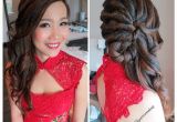 Wedding Dinner Hairstyle Wedding Dinner Makeup & Hairdo Romantic Curl Twisted