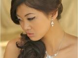 Wedding Hairstyle to the Side Side Swept Bridal Hairstyles