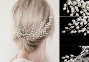 Wedding Hairstyles and Prices Bridal Faux Pearl Wedding Girls Tiara Headdress Headband Hair B