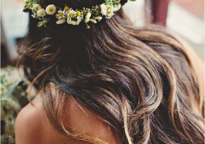 Wedding Hairstyles Cape town Brunette Flower Crown Wedding Hairstyles Google Search