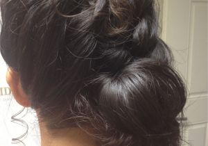 Wedding Hairstyles Down to One Side My Bridesmaid Hair A Braid Down the Side Into A Low Side Bun with