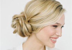 Wedding Hairstyles for Long Hair Buns Diy Knotted Bun Wedding Hairstyle