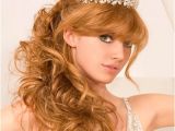 Wedding Hairstyles for Long Hair Half Up with Tiara Ideas On Long Half Up and Half Down Wedding Hairstyles