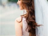 Wedding Hairstyles for Long Hair Half Up with Veil 37 Half Up Half Down Wedding Hairstyles Anyone Would Love